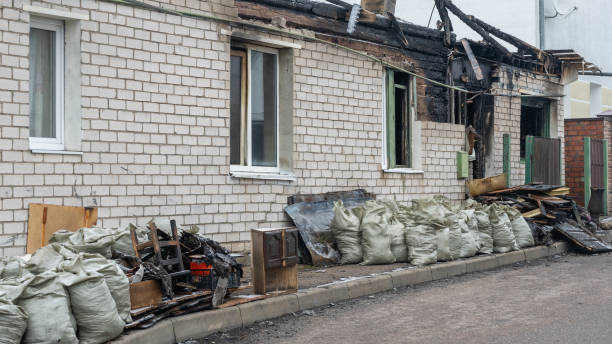 Professional Fire Damage Removal technician working in Point Pleasant, NJ